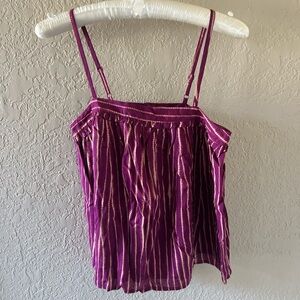 a new day Purple Striped Camisole